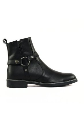 Bota Negro Outfit Heavy Brillante Redondo