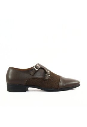 Zapatos Casuales Para Hombre Café M Outfit Monk