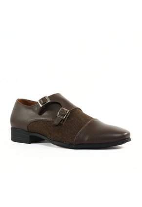 Zapatos Casuales Para Hombre Café M Outfit Monk