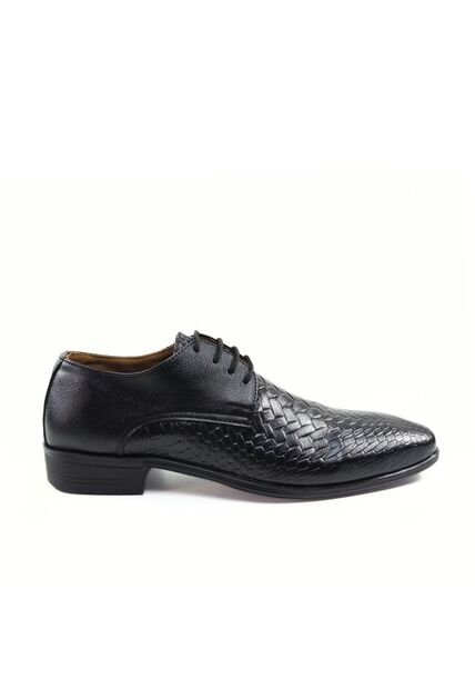 Zapato Hombre Negro Outfit Tejido