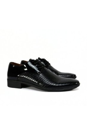 Zapato Hombre Negro Outfit Lisboa Charol