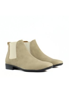 Bota Hombre Beige Outfit Chelsea Graso