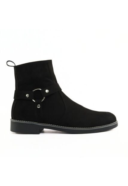 Bota Outfit Heavy Gamuza Redondo Negro