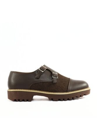 Zapato Monk  Cafe  Tracker Outfit Colombia