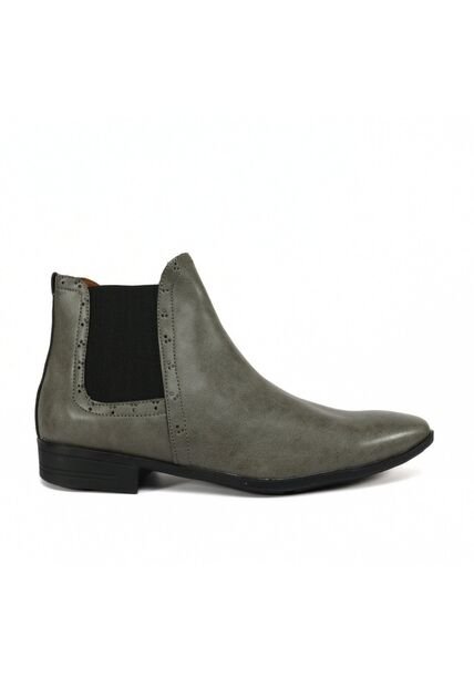 Bota Chelsea Gris Brillante Outfit
