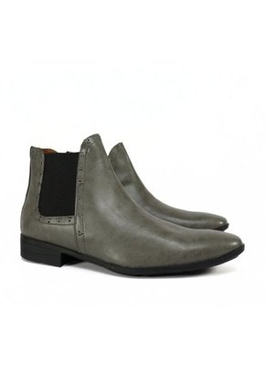 Bota Chelsea Gris Brillante Outfit