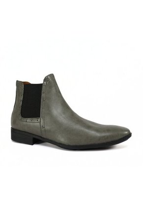 Bota Chelsea Gris Brillante Outfit