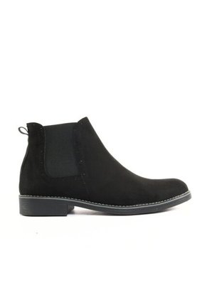 Bota Hombre Negro Outfit Chelsea Gamuza Redondo