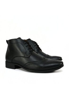 Bota Hombre Stanford Negro Outfit  Ecocuero