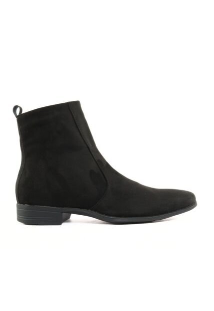 Bota Ginebra Negro Gamuza Outfit