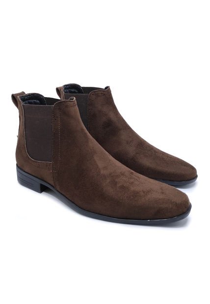 Bota Hombre Café Outfit Chelsea Gamuza - Compra Ahora | Dafiti Colombia