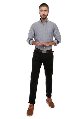 Pantalón En Dril Para Hombre OutFit Negro Outfit Colombia