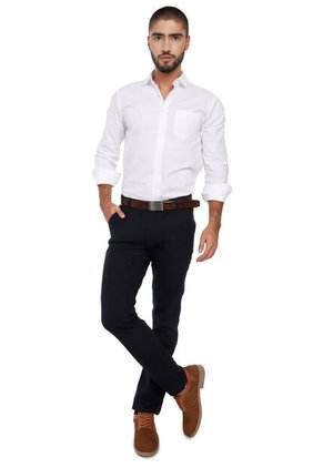 Pantalón En Dril Para Hombre OutFit Azul Oscuro