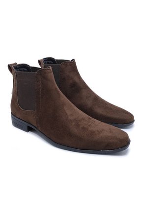 Bota Hombre Café Outfit Chelsea Gamuza