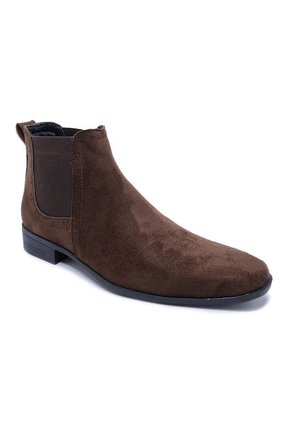 Bota Hombre Café Outfit Chelsea Gamuza