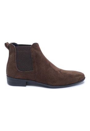 Bota Hombre Café Outfit Chelsea Gamuza