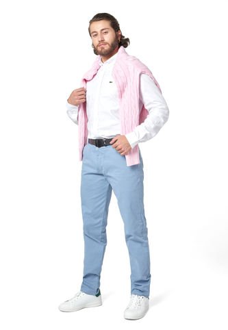 Pantalón En Dril Para Hombre OutFit Azul Claro Outfit Colombia