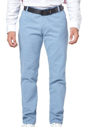 Pantalón En Dril Para Hombre OutFit Azul Claro