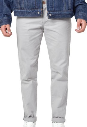 Pantalón En Dril Para Hombre OutFit Gris Perla
