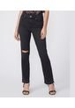 Jeans Paige Mujer Cindy W/ Undone Hem - Night Owl Destructed. de PAIGE