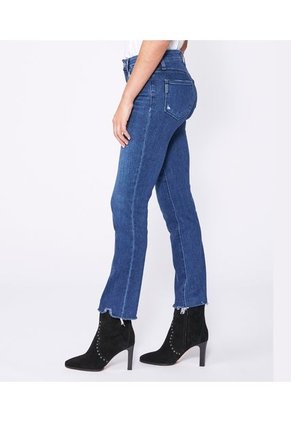 Jeans Paige Mujer Amber - Aegean Distressed W/ Choppy Hem.