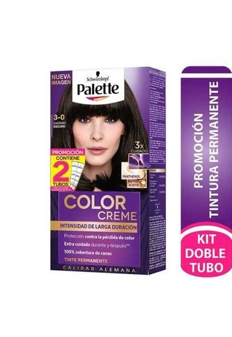 Palette - Tinte Palette Intensive Cc Castano Oscuro Doble Tubo 3-0