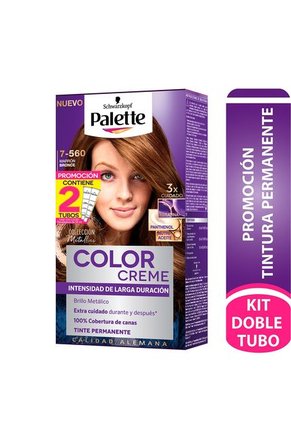 Tinte Palette Color Creme Permanente Marrón Bronce 7-560