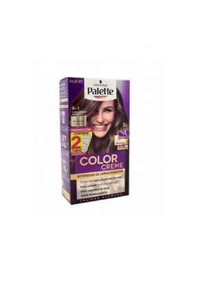 Tinte Palette Intensive Color Creme Rubio Oscuro Cenizo 6-1 X 2 Cajas