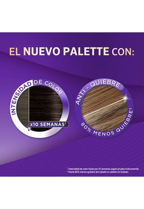 Tinte Capilar Palette Color Creme 7-764 Rubio Chocolate Cobrizo X 2 Cajas