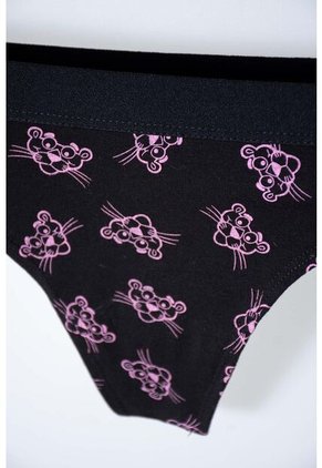 Pack X2 Panties De La Pantera Rosa Negra Y Rosada Para Mujer L