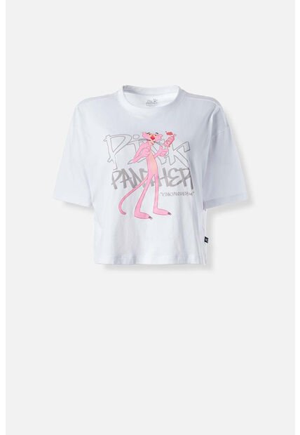 Camiseta De La Pantera Rosa Boxy Fit Para Mujer XS