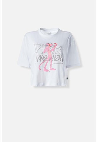 Camiseta De La Pantera Rosa Boxy Fit Para Mujer XS PANTERA ROSA
