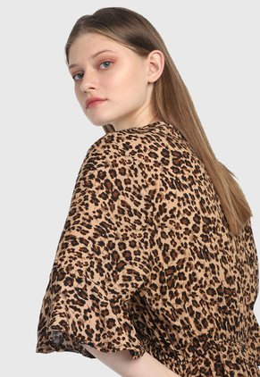 Vestido Café-Negro Paris District