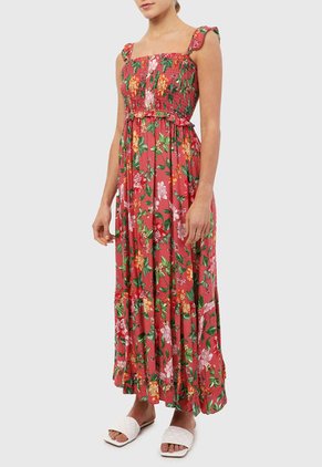 Vestido Rosa-Multicolor Paris District