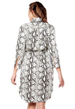 Vestido Blanco-Gris-Negro Paris District