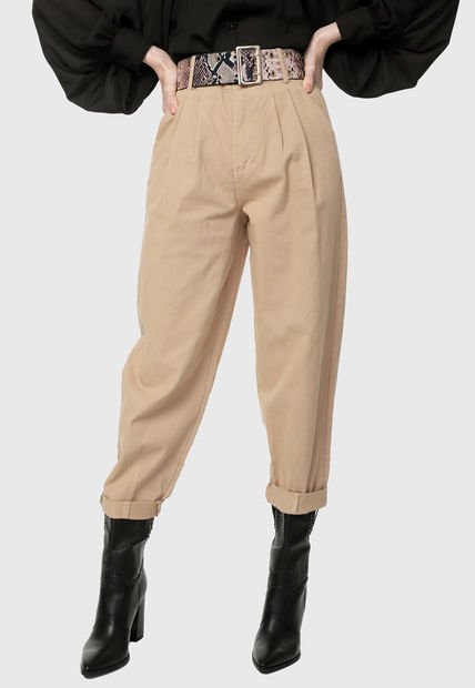 Pantalón Beige-Negro Paris District