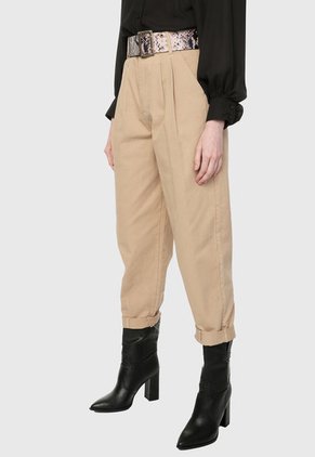 Pantalón Beige-Negro Paris District