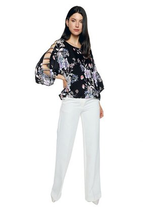 Blusa Negro-Multicolor Paris District