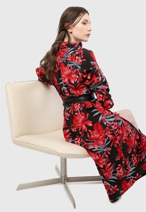 Vestido Negro-Rojo-Azul Paris District