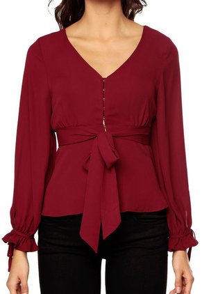 Blusa Borgoña Paris District