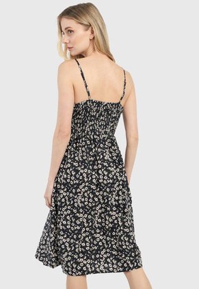 Vestido Negro-Blanco Paris District