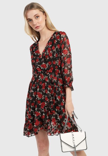 Vestido Negro-Rojo Paris District