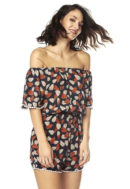 Enterizo Azul-Naranja Paris District