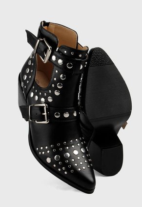 Botín Negro-Plateado Paris District