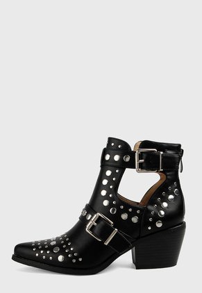 Botín Negro-Plateado Paris District