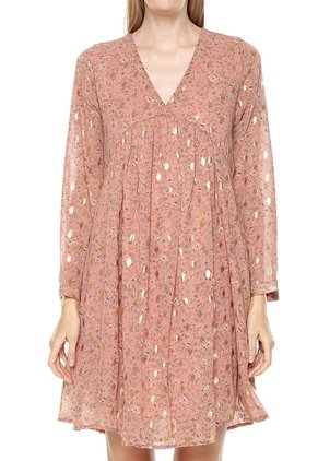 Vestido Palo Rosa-Dorado Paris District