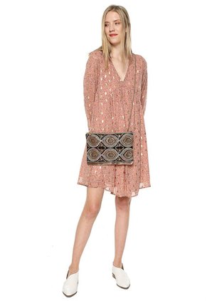 Vestido Palo Rosa-Dorado Paris District