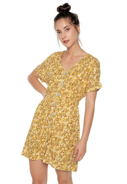 Vestido Amarillo-Dorado Paris District