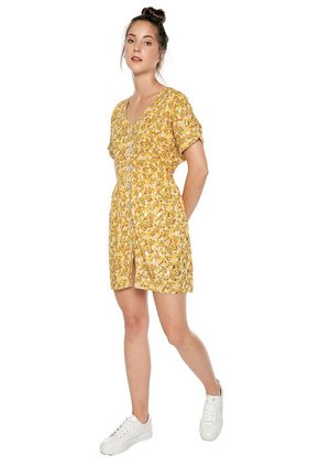 Vestido Amarillo-Dorado Paris District