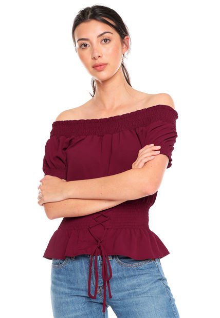 Blusa Borgoña Paris District